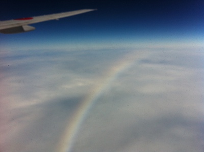 飛行機虹